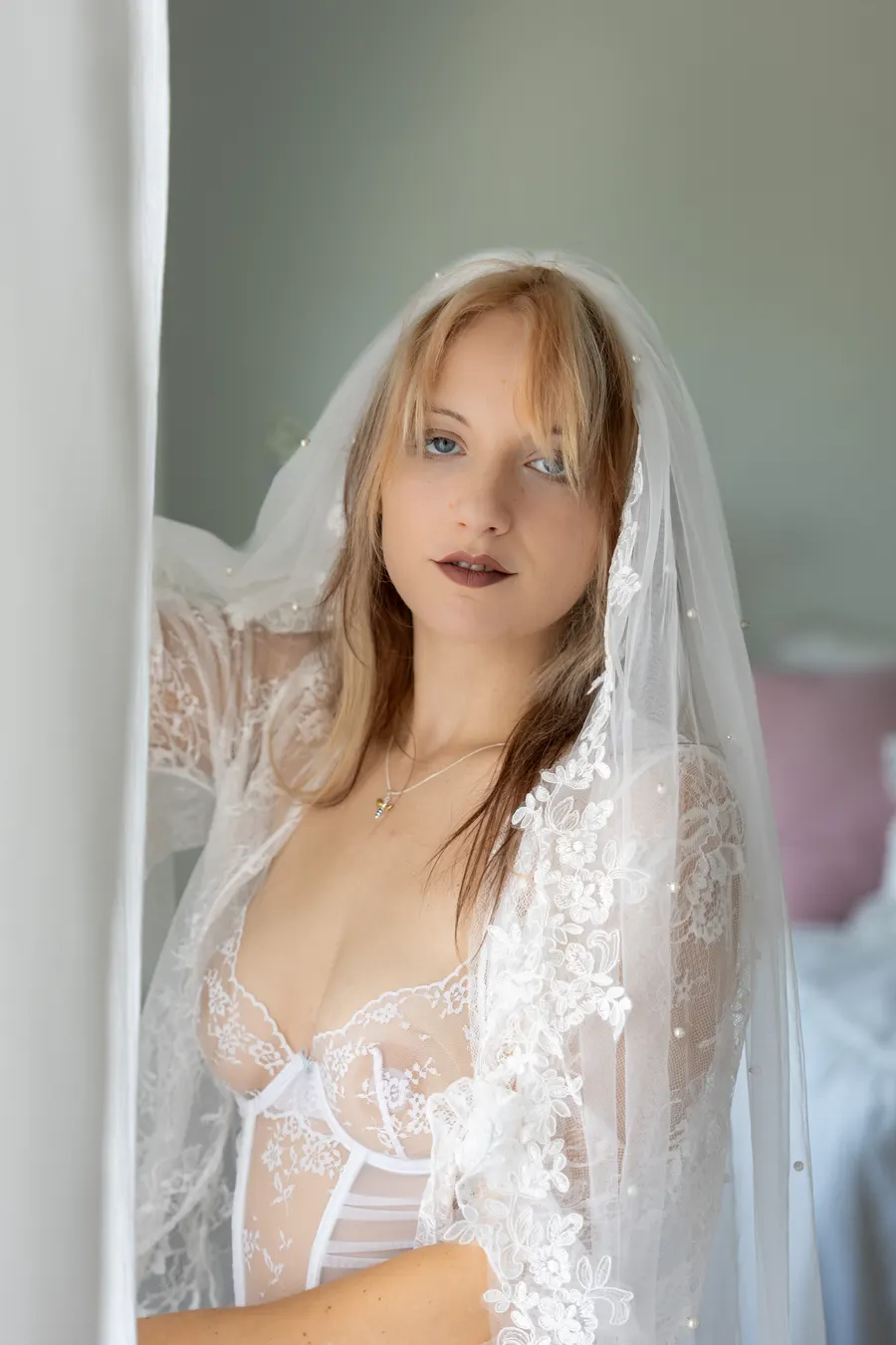 Bridal boudoir portrait