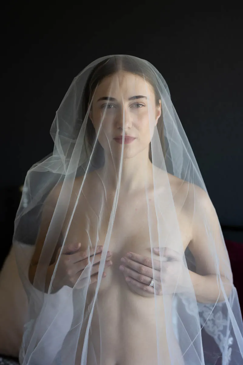 Bridal boudoir portrait