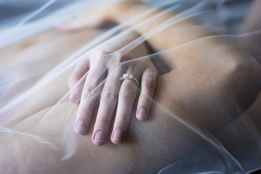 Bridal boudoir portrait