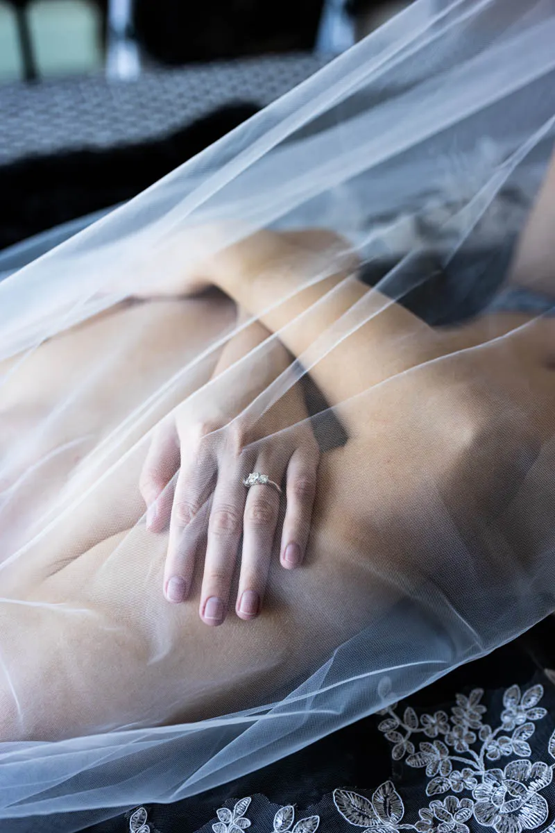Bridal boudoir portrait