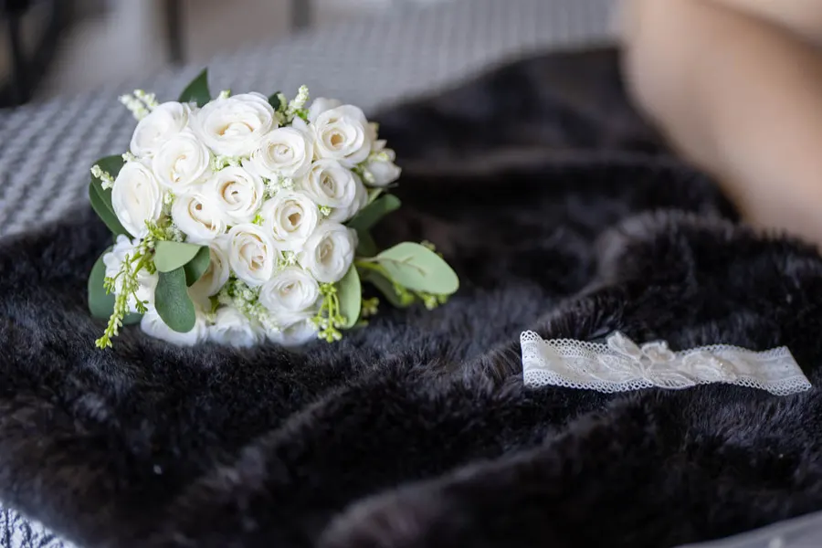 Bridal boudoir portrait