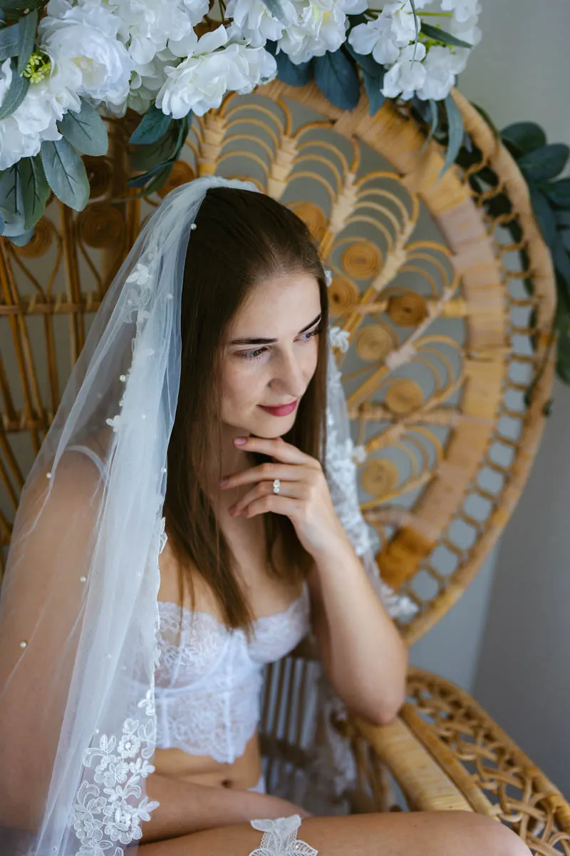 Bridal boudoir portrait