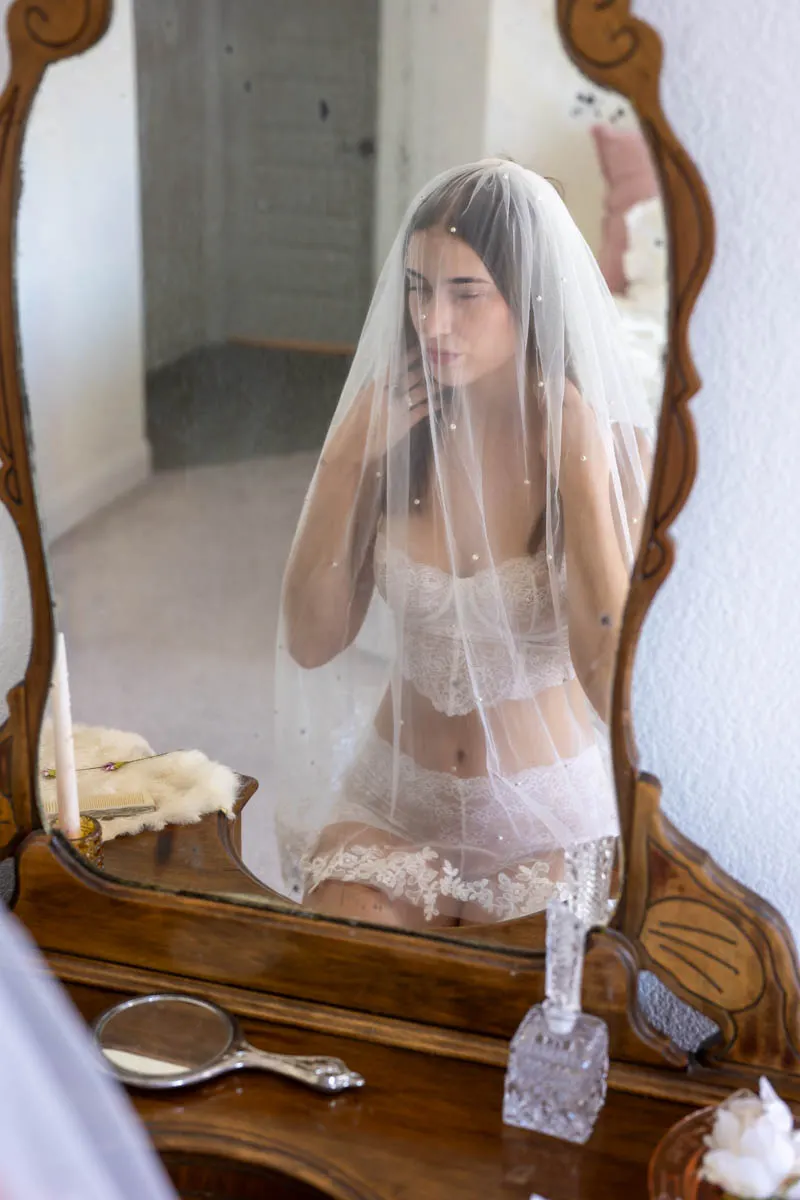 Bridal boudoir portrait