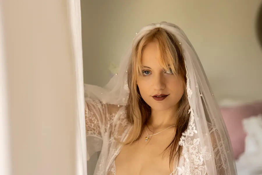 Bridal boudoir portrait