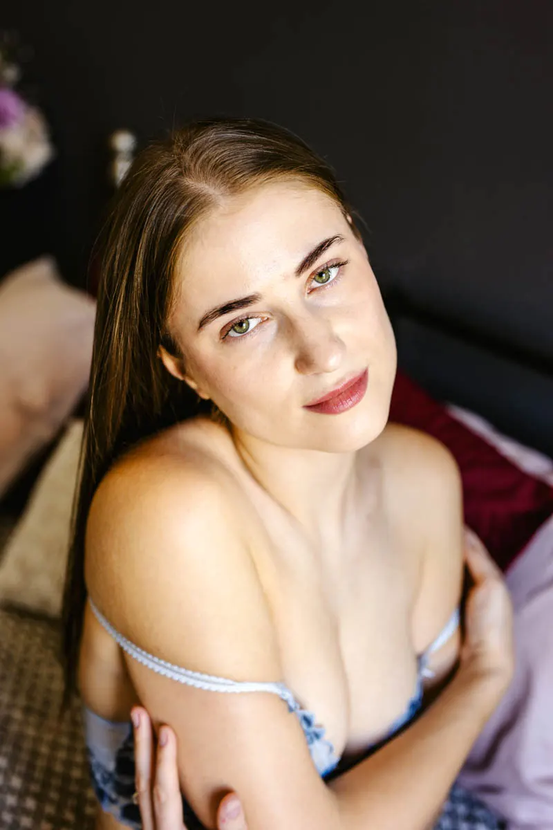 Boudoir portrait